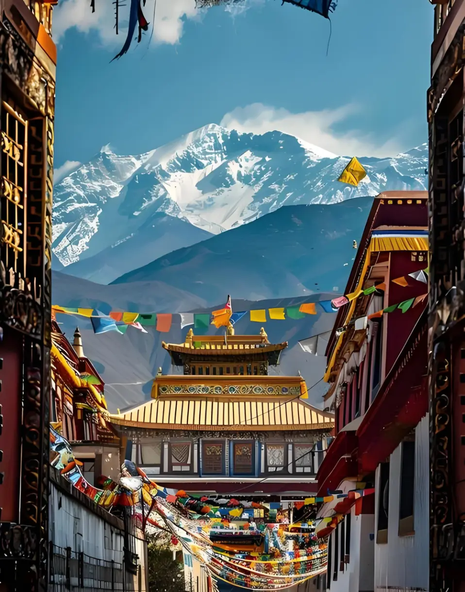 The monastery of Jokhang Temple, Lhasa , which is known as the most holy Buddhist monastery, most famous temple in Tibet, is also one of the Monasteries in Tibet