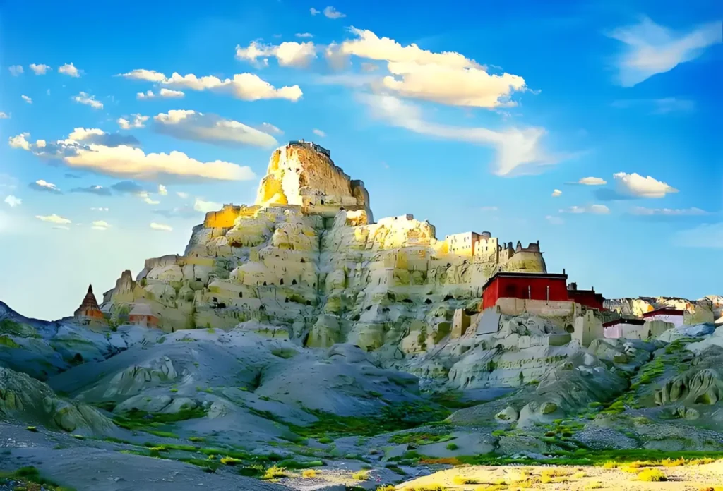 this image shows, zutulpuk monastery, one of the best temples in Tibet, located in East side of Mount Kailash