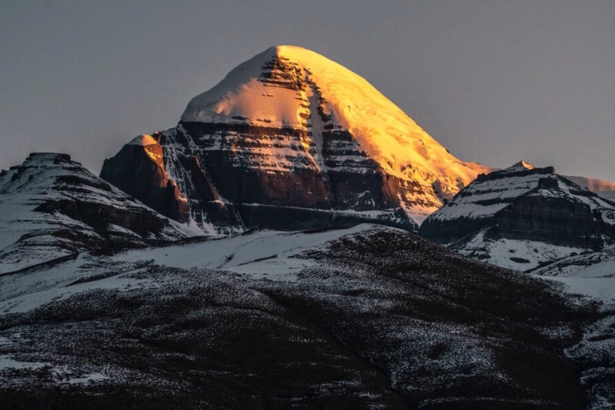 a popular destination in Tibet Trips and tours is shown in this image, known as, Mount Kailash
